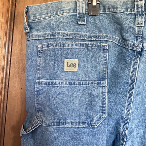 Relisted Lee carpenter loose fit straight leg retro stone men’s jean 42 x 32 - Picture 11 of 16